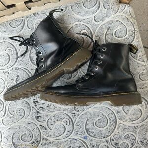 Dr. Martens Luana Boots Womens Size 7 Black Leather Combat Ankle Lace Up Grunge